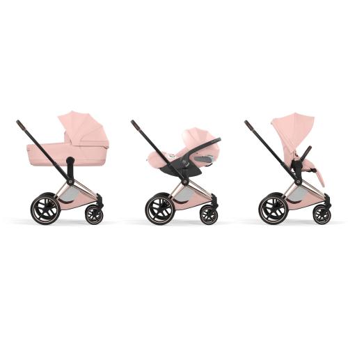 Cybex Trio Priam Style Rosegold-Peach Pink con Cloud T I-Size Plus