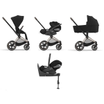 Cybex Trio Priam 4in1 Sepia Black-Rosegold con Cloud T i-Size e Isofix
