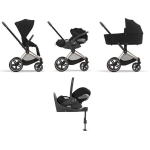 Cybex Priam 4 in 1 Sepia Black-Rosegold con Cloud T I-Size Plus e Isofix