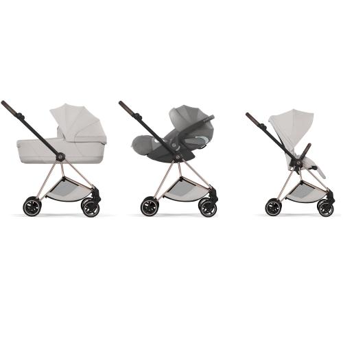 Cybex Trio Mios Style Rosegold-City Grey con Cloud T Plus