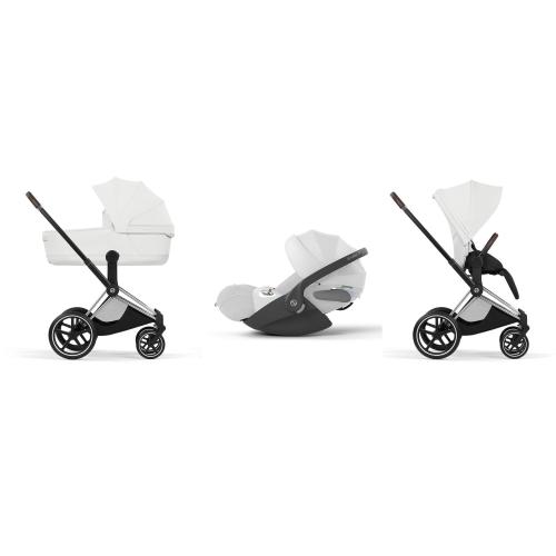 Cybex Trio Priam Style Chrome-Off White con Cloud T I-Size Plus