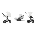 Cybex Trio Priam Style Matt Black-Off White con Cloud T I-Size