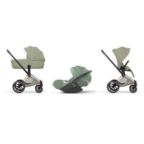 Cybex Priam Trio Style Sage Green Rosegold con Cloud T I-Size Plus