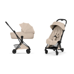 Cybex Duo Coya Style Matt Black-Cozy Beige