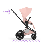 Cybex Passeggino ePriam Style Matt Black-Peach Pink