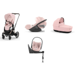 Cybex 4 in 1 Priam Peach Pink-Rosegold con Cloud T i-Size e Isofix