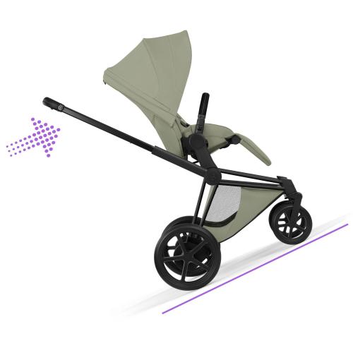 Cybex Passeggino ePriam Style Matt Black-Sage Green