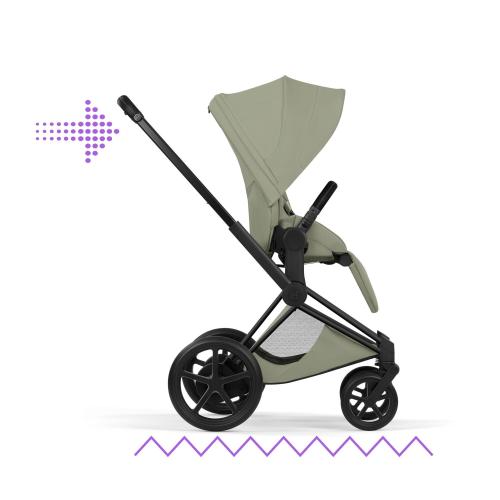 Cybex Passeggino ePriam Style Matt Black-Sage Green