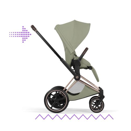 Cybex Passeggino ePriam Style Rosegold-Sage Green