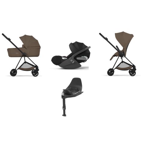 Cybex Mios Comfort 4 in 1 Matt black-Coconut Brown con Isofix