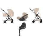 Cybex Mios Comfort 4 in 1 Matt black-Cozy Beige con Isofix