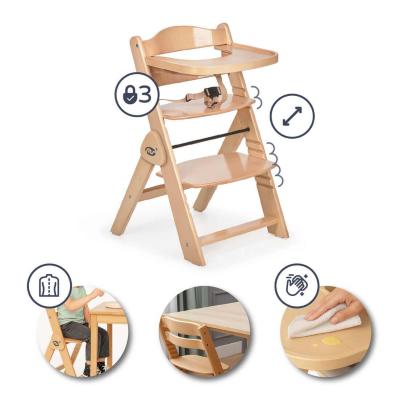 Ms Seggiolone Evolutivo Pieghevole Full Plus Naturale con cuscino Rosa