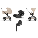 Cybex Priam Comfort 4 in 1 Matt Black-Cozy Beige con Isofix