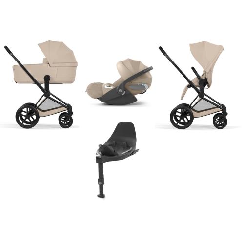Cybex Priam Comfort 4 in 1 Matt Black-Cozy Beige con Isofix
