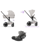 Cybex Trio ePRIAM Style Chrome-City Grey con Cloud T I-Size