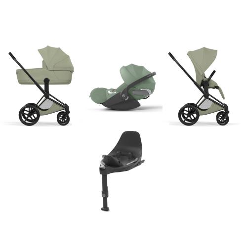 Cybex Priam Style 4 in 1 Matt Black-Sage Green con Isofix