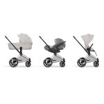 Cybex Trio Priam Style Chrome-City Grey con Cloud T I-Size Plus