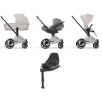 Cybex 4 in 1 Priam Style Chrome-City Grey con Isofix