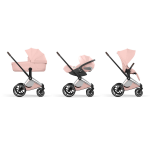 Cybex Trio Priam Style Chrome-Peach Pink con Cloud T I-Size Plus