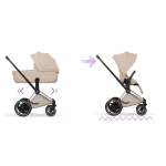 Cybex Duo ePriam Style Rosegold-Cozy Beige
