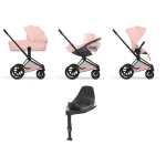 Cybex Priam Style 4 in 1 Chrome-Peach Pink con Isofix