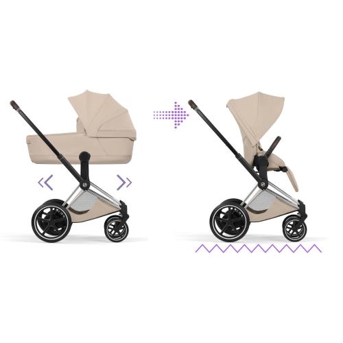 Cybex Duo ePriam Style Chrome-Cozy Beige