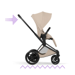 Cybex Passeggino ePriam Style Matt Black-Cozy Beige