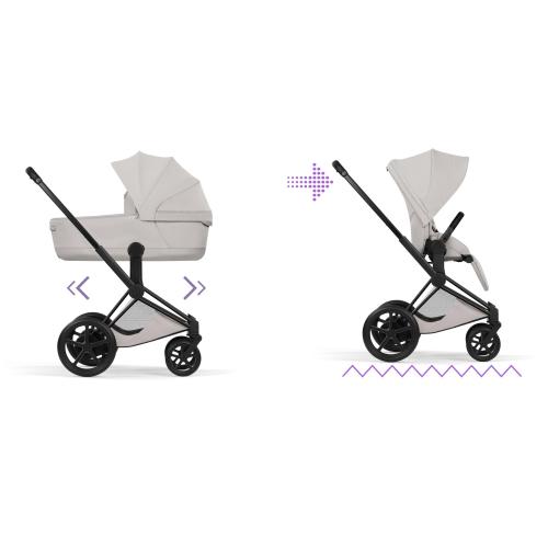 Cybex Duo ePRIAM Style Matt Black-City Grey