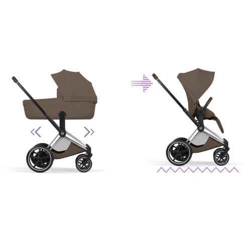 Cybex Duo ePriam Style Chrome-Coconut Brown