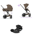 Cybex Trio ePRIAM Style Chrome-Coconut con Cloud T I-Size