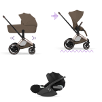Cybex Trio ePRIAM Style Rosegold-Coconut con Cloud T I-Size