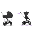 Cybex Duo ePriam Style Matt Black-Sepia Black