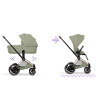 Cybex Duo ePriam Style Rosegold-Sage Green