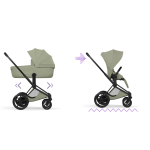 Cybex Duo ePriam Style Matt Black-Sage Green