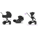 Cybex Trio ePriam Style Matt Black-Sepia Black con Cloud T I-Size