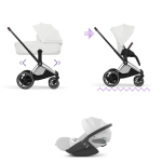 Cybex Trio ePRIAM Style Chrome-Off White con Cloud T I-Size Plus