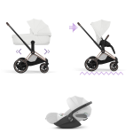 Cybex Trio ePRIAM Style Rosegold-Off White con Cloud T I-Size Plus