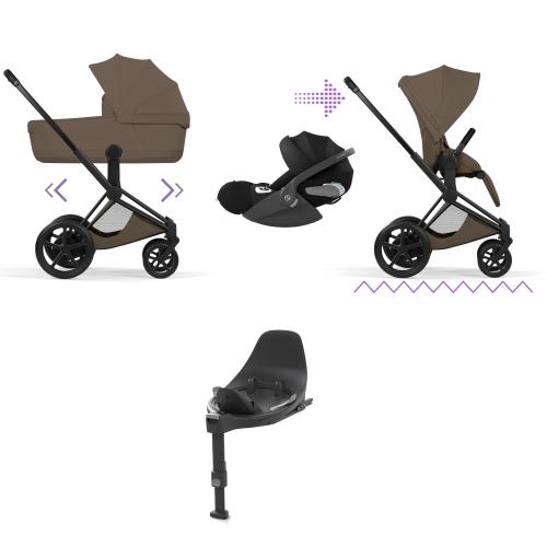 Cybex ePRIAM Style 4 in1 Matt Black-Coconut con Isofix