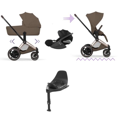 Cybex ePRIAM Style 4 in1 Rosegold-Coconut con Isofix