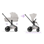 Cybex Duo ePRIAM Style Matt Black-City Grey