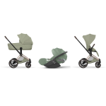 Cybex Priam Style Trio Rosegold-Sage Green con Cloud T Plus