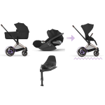 Cybex 4 in 1 ePriam Comfort Rosegold-Sepia Black con Cloud T i-Size
