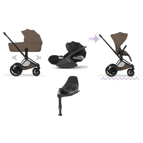 Cybex 4 in 1 ePriam Style Matt Black-Coconut con Isofix