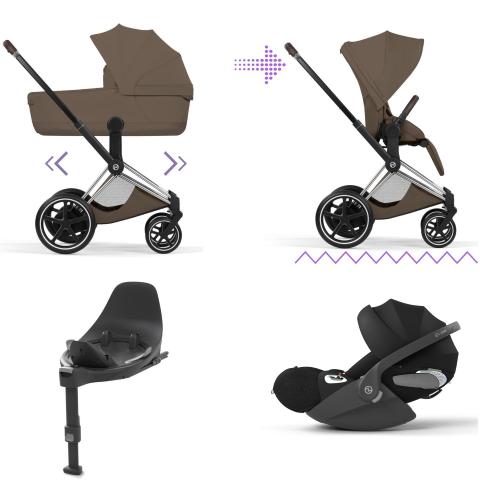 Cybex 4 in 1 ePriam Style Chrome-City Grey con Isofix