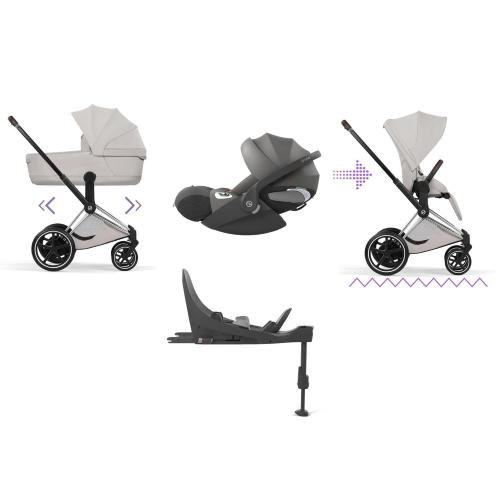 Cybex 4 in 1 ePRIAM Style Chrome-City Grey con Isofix
