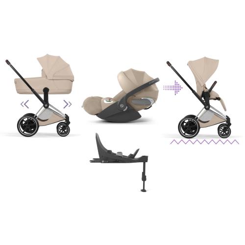 Cybex 4 in 1 ePriam Style Chrome-Cozy Beige con Isofix