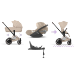 Cybex 4 in 1 ePriam Style Rosegold-Cozy Beige con Isofix