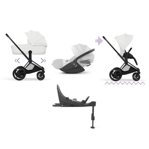 Cybex 4 in 1 ePRIAM Style Matt Black-Off White con Isofix