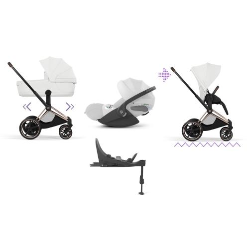 Cybex 4 in 1 ePriam Style Rosegold-Off White con Isofix