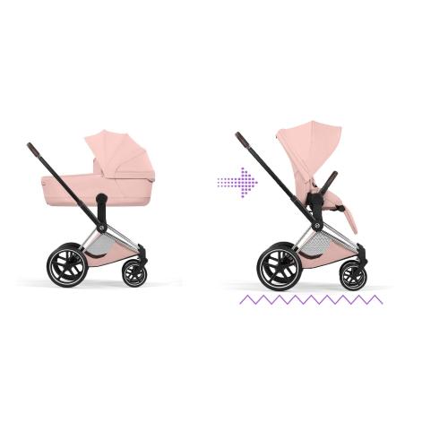 Cybex Duo ePriam Style Chrome-Peach Pink